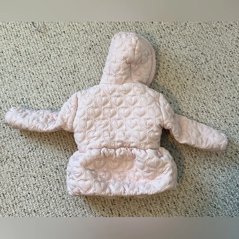 Rothschild Pink Baby Jacket with Heart Accents‎ 2T
